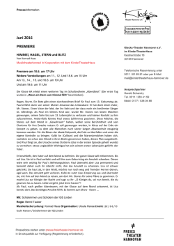 ausführliche Informationen - KinderTheaterHaus Hannover