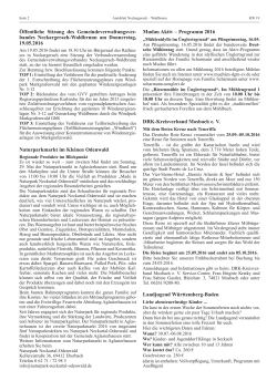 Ortsblatt 12.05.16 mit Ankündigung der GVV