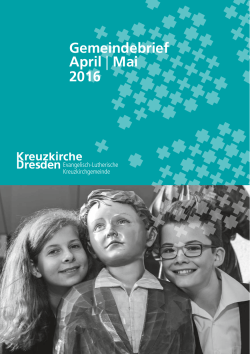 Gemeindebrief April | Mai 2016