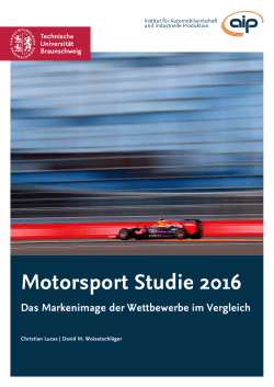Motorsport Studie 2016 - Technische Universität Braunschweig