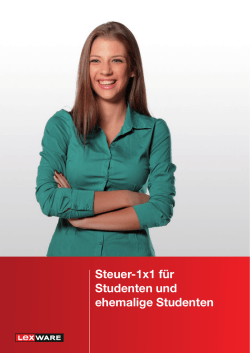 E-Book: Steuertipps für Studenten