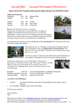 Infos zur diesj&auml;hrigen Wanderung gibt es auch hier.