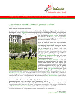 Hundeschule Leipzig - Hier kommen Sie als Hundehalter und