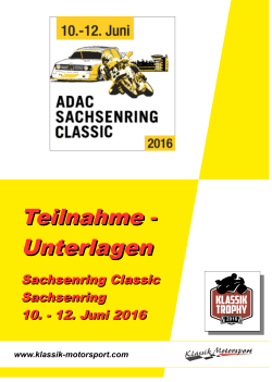 Info - ADAC Sachsenring Classic