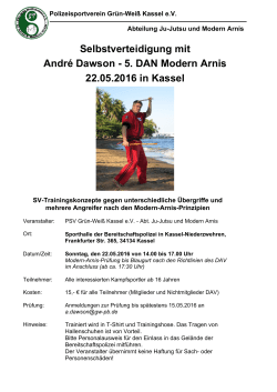 5. DAN Modern Arnis 22.05.2016 in Kassel - Ju-Jutsu in Kassel