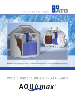 AQUAmax ® BASIC/CLASSIC - ATB Umwelttechnologien GmbH