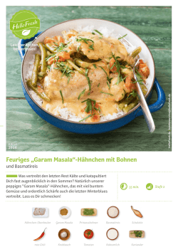 Feuriges &bdquo;Garam Masala&ldquo;-H&auml;hnchen mit Bohnen