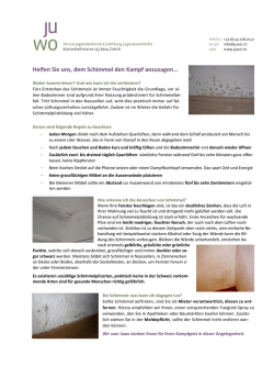 Informationen zu Schimmel