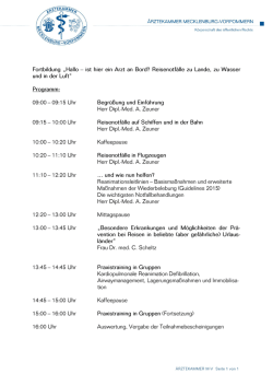 Pressemitteilung - Ärztekammer Mecklenburg
