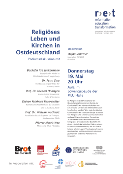 Religiöses Leben und Kirchen in Ostdeutschland