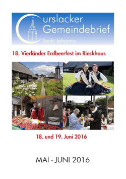 Mai - Juni 2016 - St. Johannis Curslack