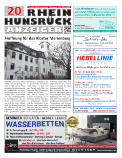 Hoffnung f&uuml;r das Kloster Marienberg - Rhein-Hunsr&uuml;ck