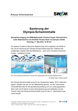 Sanierung der Olympia-Schwimmhalle