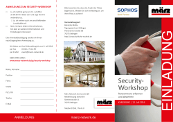 Security- Workshop - März Network Services