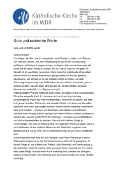 Gute und schlechte Worte