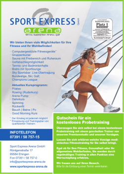 Gutschein als PDF - Sportexpress Arena