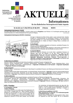 Informationen - Katholischer Seelsorgebereich Sankt Augustin