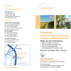 Programm / Anmeldung  - Beckenboden Zentrum M&uuml;nchen