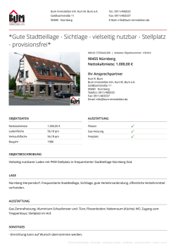 Gute Stadtteillage - Sichtlage - vielseitig nutzbar