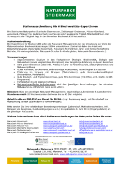 Information zu Stellenbeschreibung, Gehalt