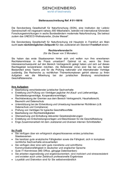 Innerbetriebliche Stellenausschreibung