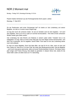Ich trag dich durch schwere Zeiten