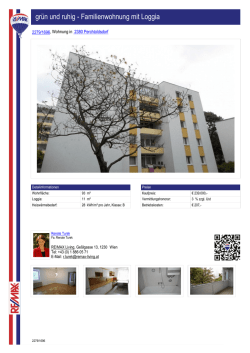 gr&uuml;n und ruhig - Familienwohnung mit Loggia
