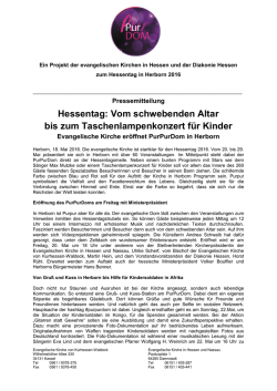 Hessentag: Vom schwebenden Altar bis zum