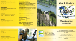 Flyer Pfingst-Wein-Wanderung