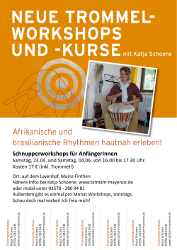 Aktueller Flyer - Tamtam Mayence