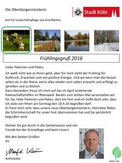 Frühlingsgruß 2016