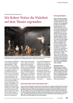 Der Sonntag 17_2016 - Kloster zu verschenken