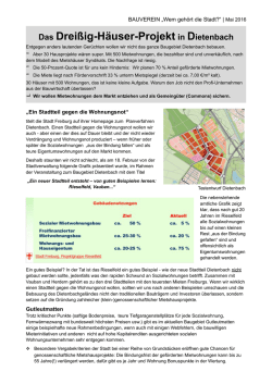 Dietenbachs Dreissig-H&auml;user-Projekt