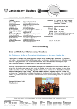 Grund- und Mittelschule Hebertshausen auf Umweltkurs