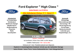 Ford Explorer High Class " 1. Hand / 87 Tkm "