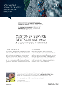 customer service deutschland (m/w)