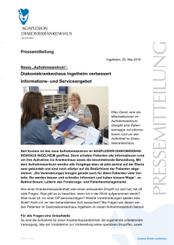 „Aufnahmezentrum“ Informations