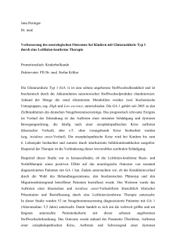 Jana Heringer Dr. med. Verbesserung des neurologischen