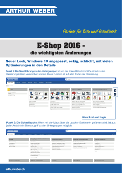 E-Shop 2016 - Arthur Weber