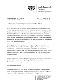 Pressemitteilung - Stadtsportbund Potsdam