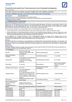 Produktinformationsblatt