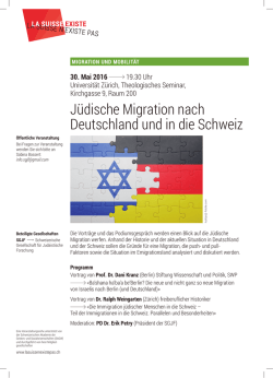 J&uuml;dische Migration nach Deutschland und in die Schweiz