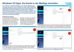 Windows 10-Tipps: Ein Konto in der MailApp einrichten