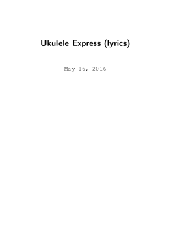 Ukulele Express (lyrics)