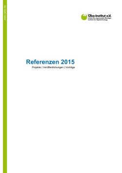 Referenzen 2015 - Öko