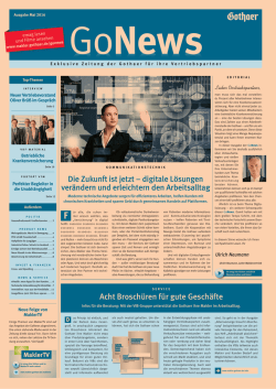 GoNews lesen/downloaden - Gothaer Makler