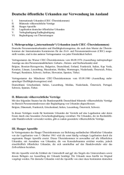 Deutsche öffentliche Urkunden zur Verwendung
