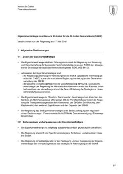 Eigentümerstrategie - St.Galler Kantonalbank