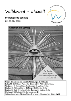 Pfarrmitteilungen 22. - St. Willibrord Kleve