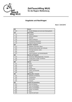 i-Marktzeitung - zeittauschring